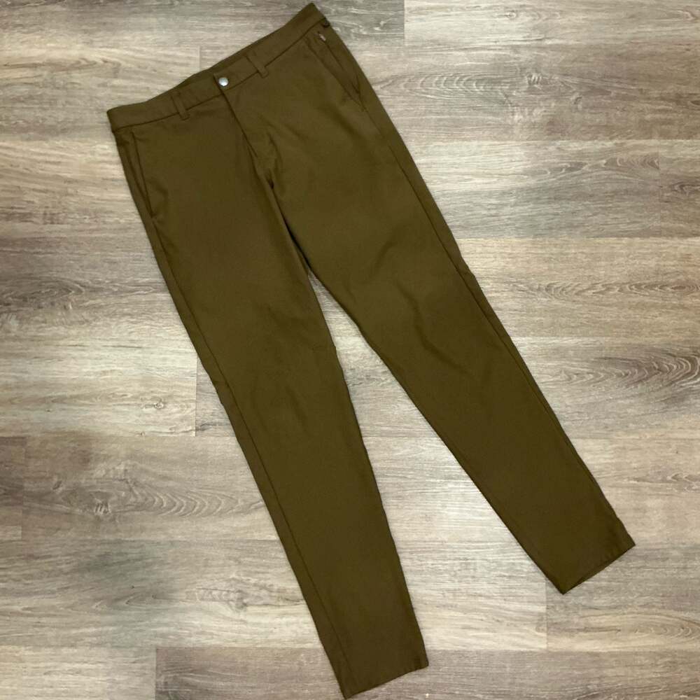 Lululemon ABC Classic Fit Pant 34 Olive Green